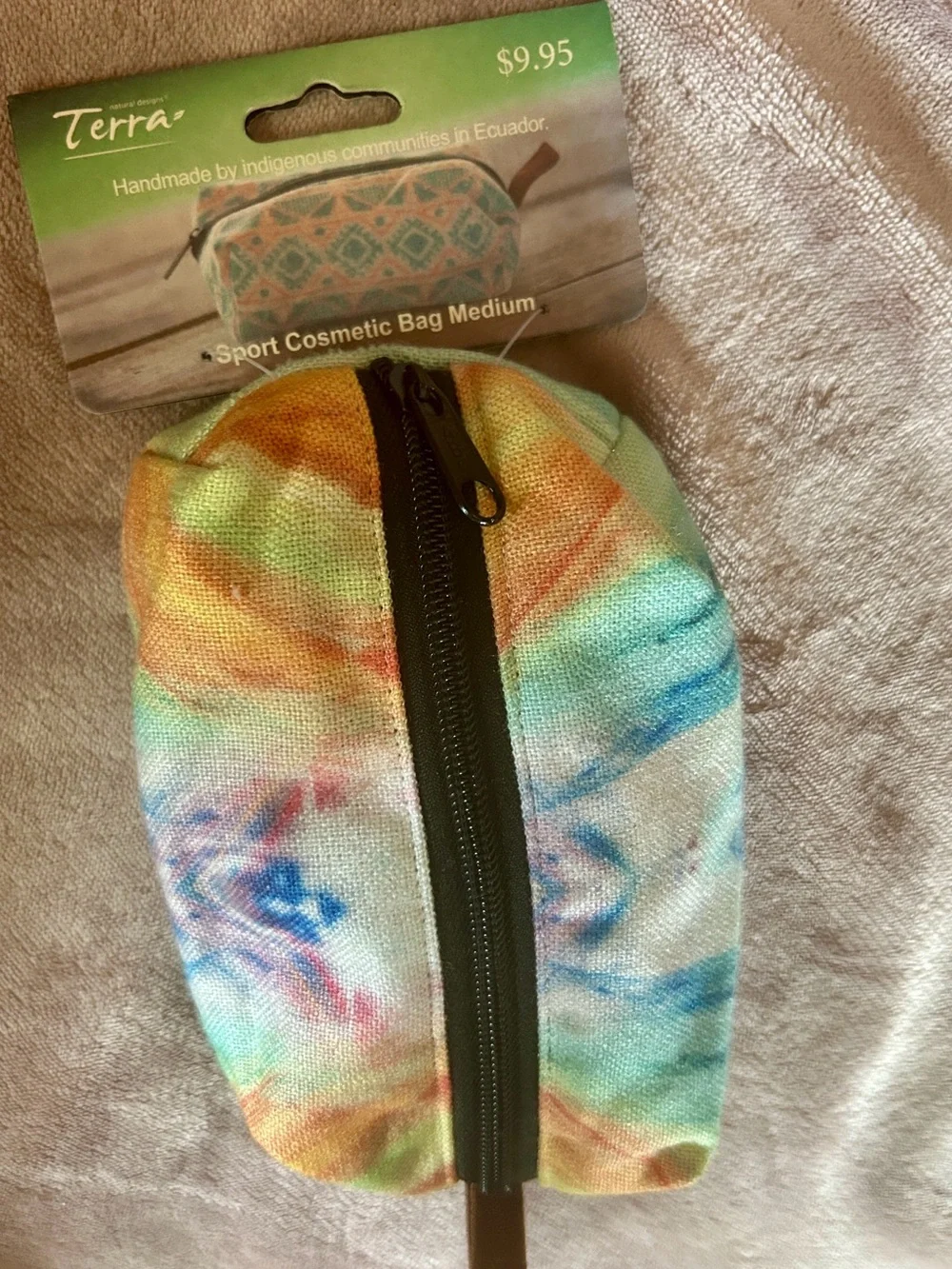 Terra Natural Designs Handmade Cosmetic Bag Medium NWT